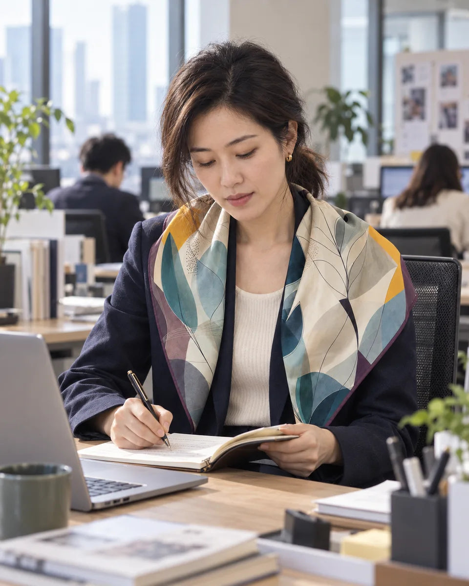 Across the shoulders · At work